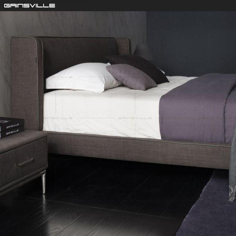 Best Seller Home Furniture Modern Bedroom Furniture Soft Fabric Bed King Bed Double Bed Sofa Bed as Italy Style