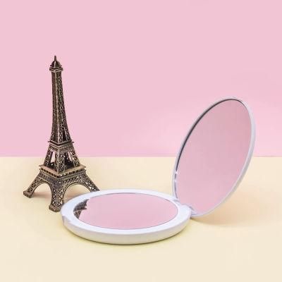 High Definition Rechargeable LED Round Mirror Pocket Mirror