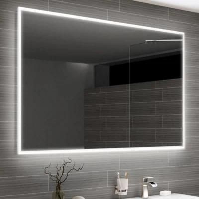 Backlit Mirror LED Wall Mirror Anti-Fog Bathroom Frameless Mirror Makeup Mirror with Lights Infrared Sensor