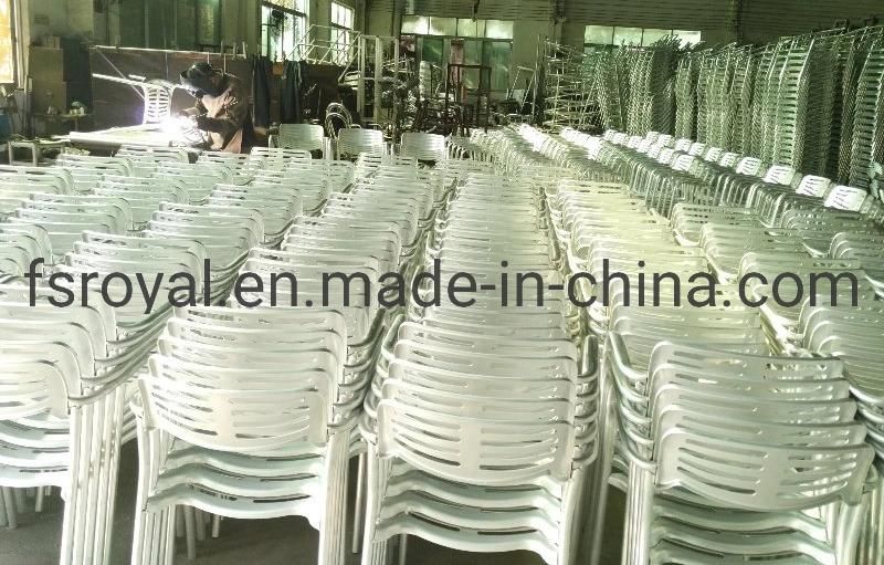 Cast Aluminium Toledo Stacking Chair Outdoor Patio Hotel Restaurant Dining Furniture