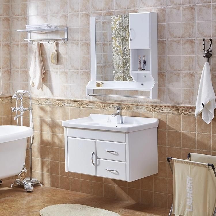 High Gloss White PVC Bathroom Cabinet 600mm