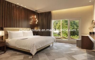 Custom Modern Design Plywood Cover with Wood Veneer Hotel Bedroom Furniture