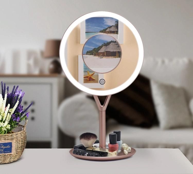 High Definition Desktop Dimmable Brightness Makeup LED Mirror for Dressing