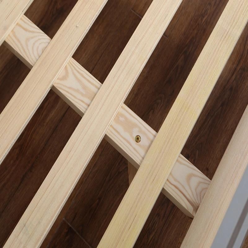 Simple Bedroom Modern Solid Wood Single Double Universal Kd Bed Furniture