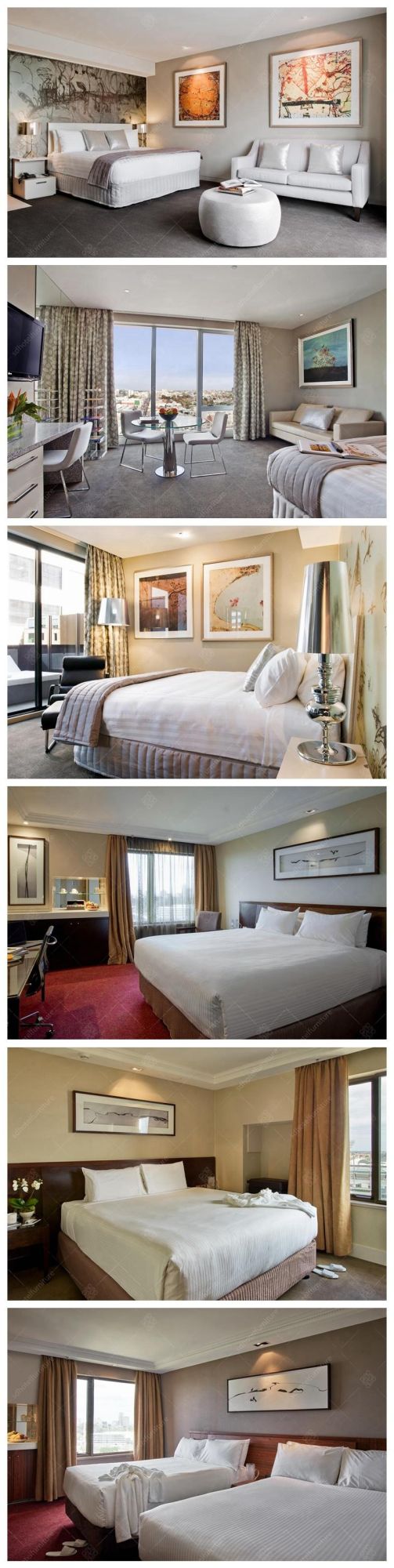 Luxury Hotel Bedroom Furniture for 4 5 Star Hotel Room Furniture Flat Bed Head