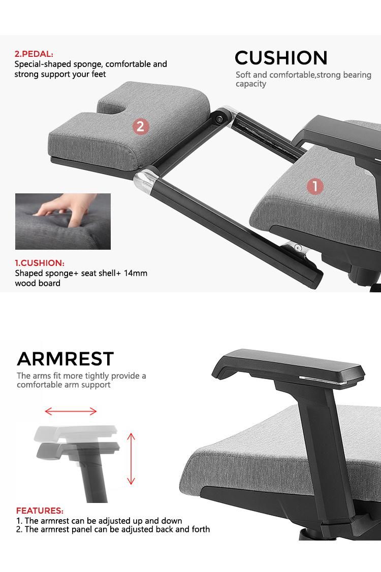 Ergonomic Comfortable Modern Office Mesh Back Armrest Chair