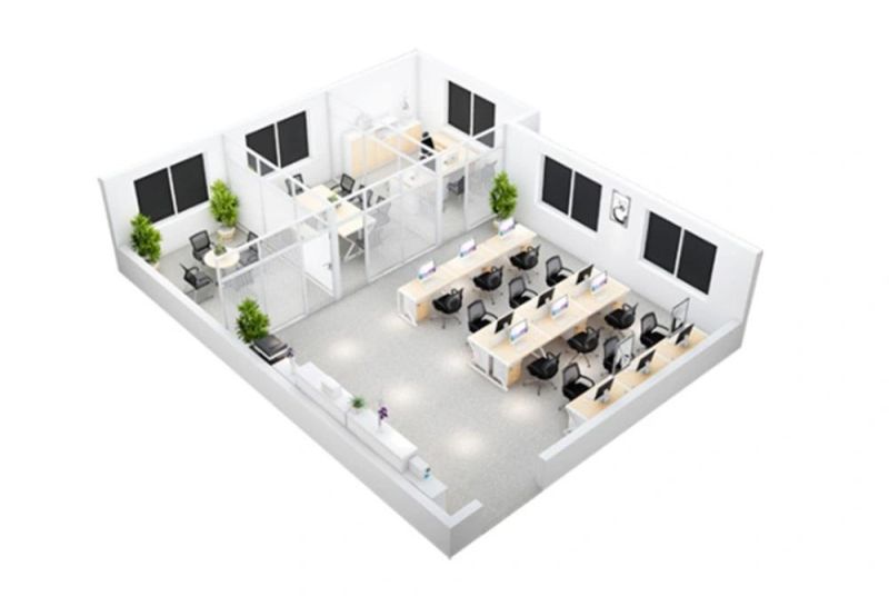 Customized Chinese Modern Hotel Office Table Wooden Office Desk Furniture