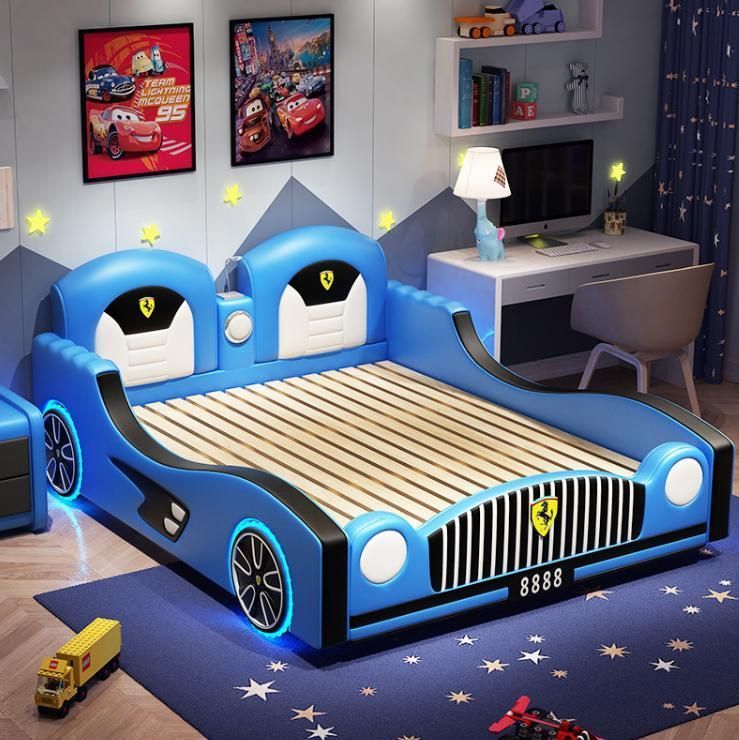 Wooden Cot Price Kids Children′s Children Car Beds Furniture Baby Bed