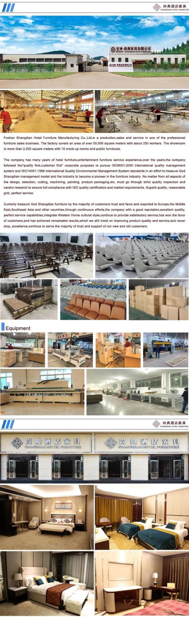 Custom Made Complete Set 4 Star 5 Star Hotel Furniture for Sale