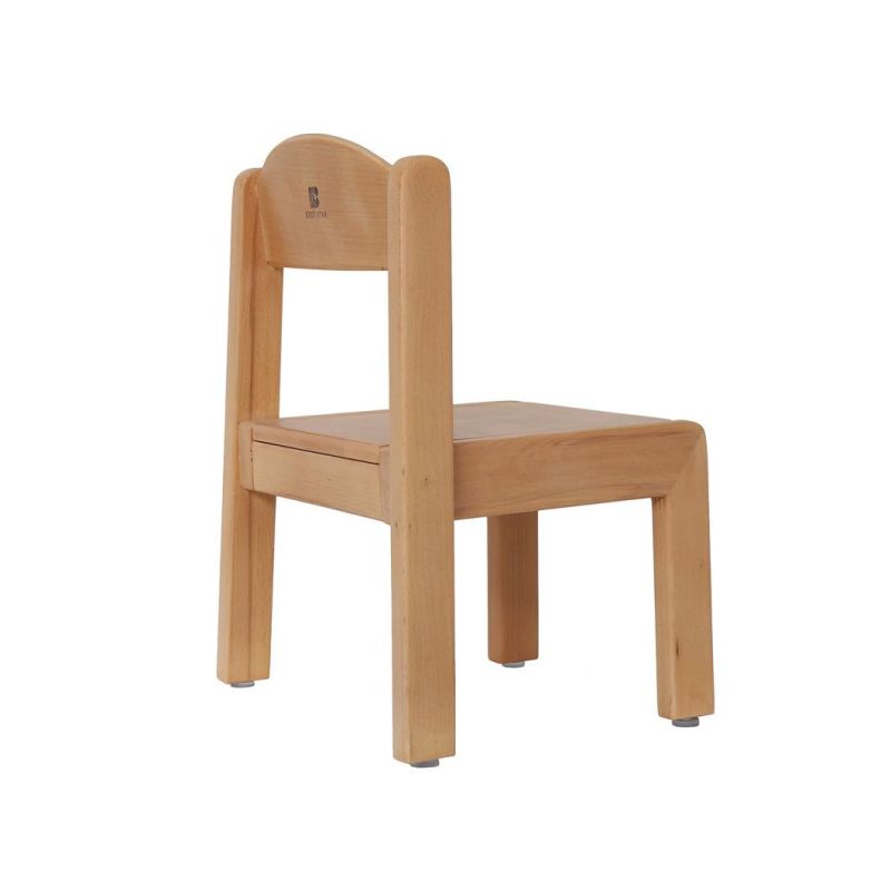 Nursery School Kindergarten Furniture Stack-Able Wooden Children Chair
