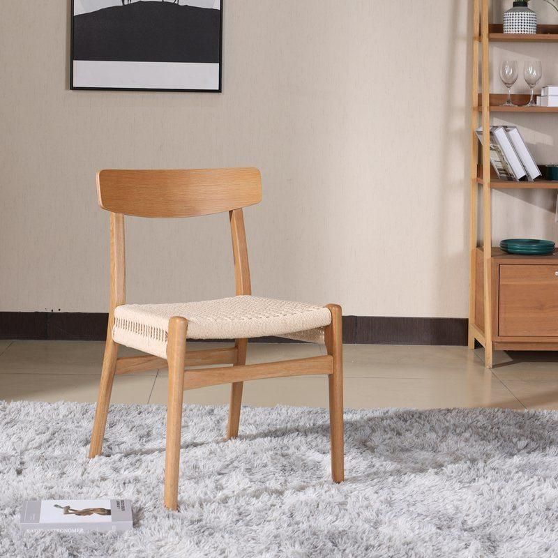 Modern Furniture Hot Sale Minimalist Wood Backrest Solid Wood Dining Chair