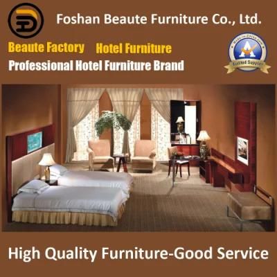 Hotel Furniture/Luxury Double Hotel Bedroom Furniture/Standard Hotel Double Bedroom Suite/Double Hospitality Guest Room Furniture (GLB-0109802)