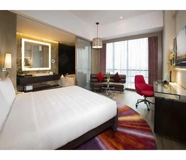 Wholesale Upholstered with Fabric Hotel Single Double Bedroom Furniture