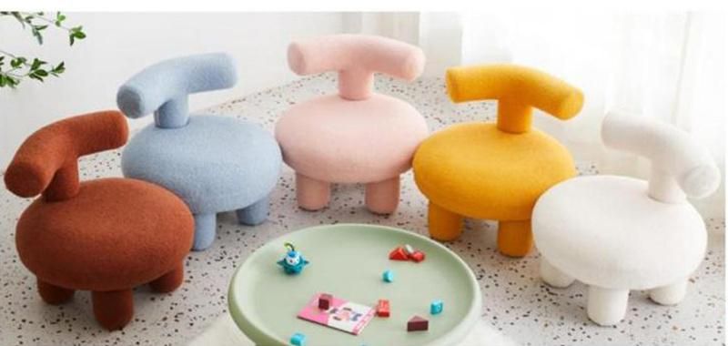 Zhida Home Furniture Wholesale Teddy Fabric Upholstered Leg Leisure Chair Modern Villa Living Room Lounge Small Accent Chair for Hotel Lobby