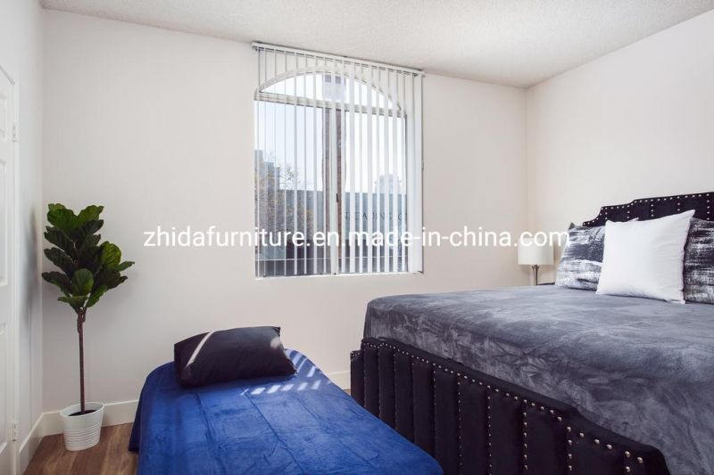 Modern Chinese Style Solid Wood Bed Frame Hotel Bedroom Furniture Set
