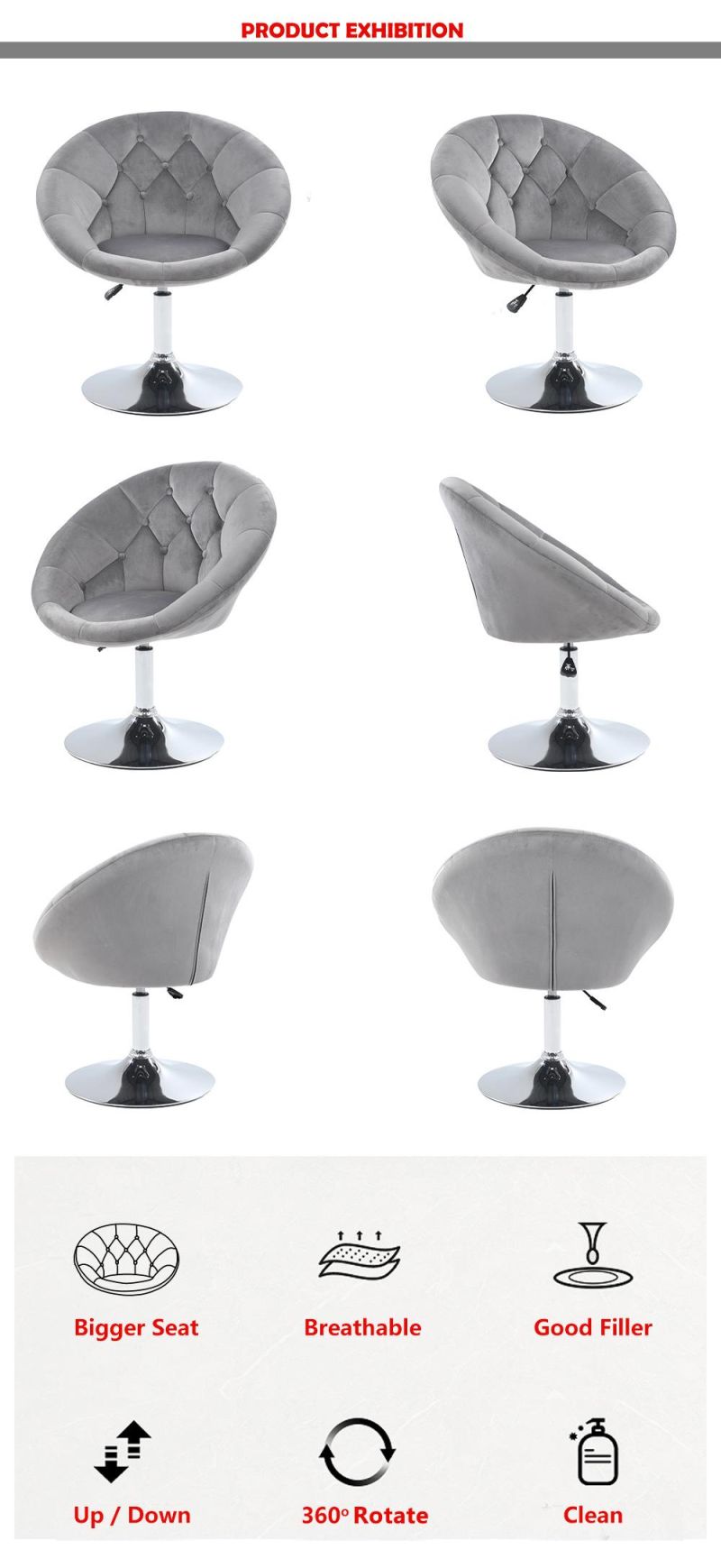 Modern Velvet Fabric Comfortable Dining Room Chair Living Room Chairs Dining Chair Home Furniture Modern Fabric Chair