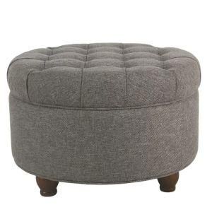 Modern Wooden Fabric Office Outdoor Living Room Home Kids Hotel Garden Dining Room Furniture Ottoman Storage Round Pouf Sofa Chair for Bedroom