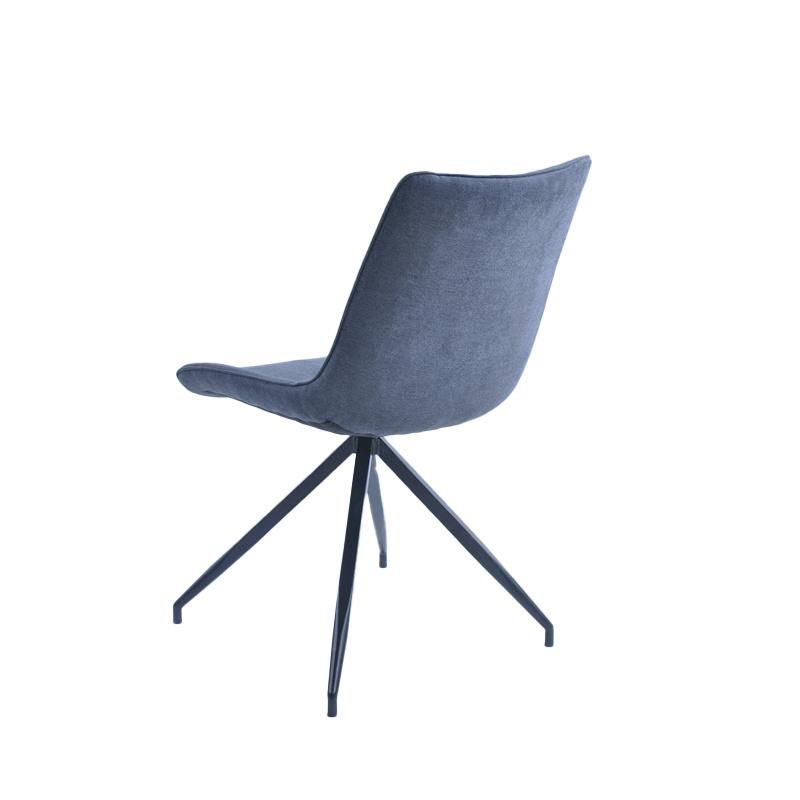 Wholesale Home Cafe Dining Room Furniture Kitchen Chair Armless Fabric Chairs Dining with Metal Leg