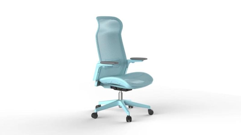 PU Leather Revolving Executive Office Swivel Chair Cheap Black Star Red White Blue Metal OEM Fashionable Style Modern Furniture