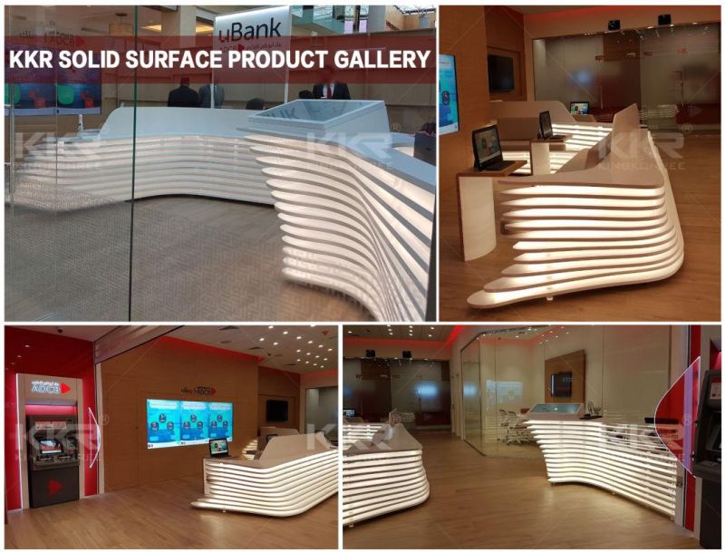 Customzied Bar Counter Commerical Building Office Computer Desk Modern Reception Desk