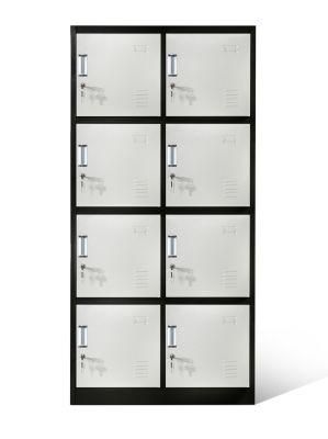 8 Door Metal Storage Locker for Office Staff in Rest Room