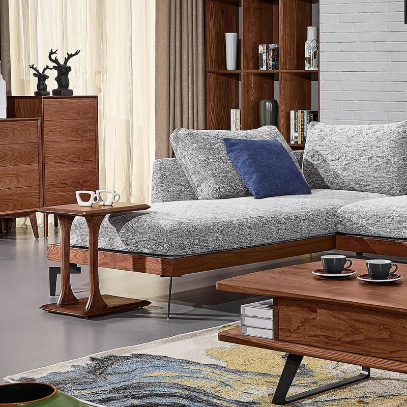 Modern Furniture Set Italian Living Room Fabric Sofa / Leather Sofa Chair