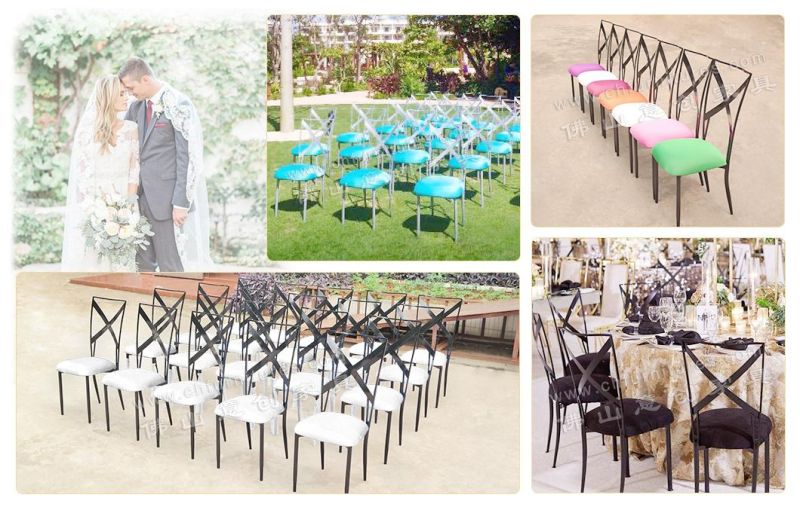 Hyc-Ss62D Used Banquet Dining Wedding Stainless Steel Chair for Sale