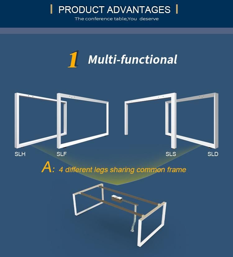 China Manufacture Modern Conference Room Furniture Office Meeting Table