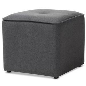 Chinese Modern Leisure Fabric Wooden Hotel Office Bedroom Living Room Outdoor Home Garden Kids Furniture Sofa Chair Ottaman Square Pouf
