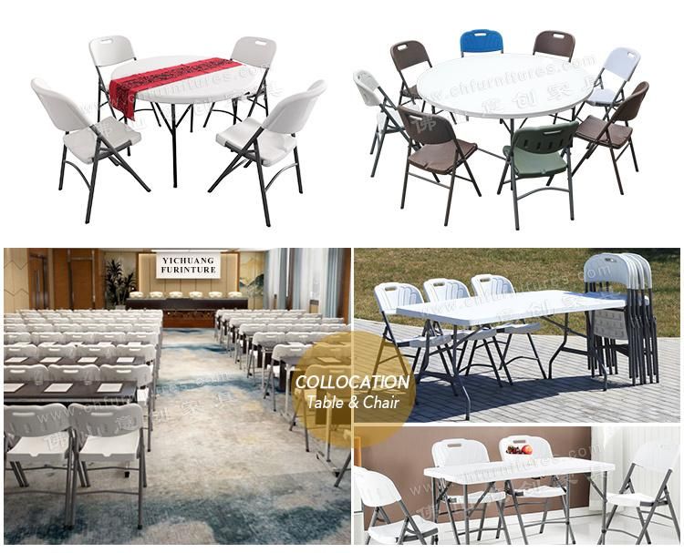 Hyc-P18-02 Wholesale White Wedding Chair Plastic Foldable Chair for Garden