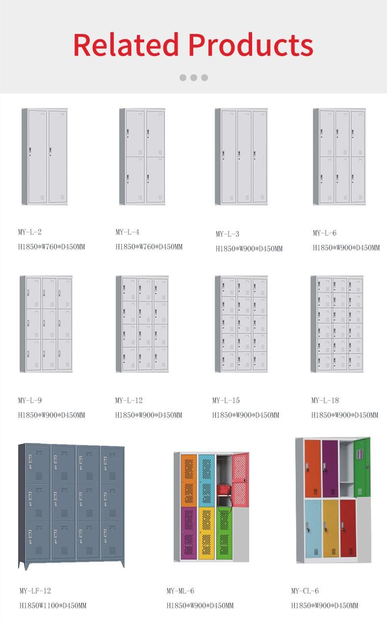 Modern Furniture 9 Mesh Door Storage Locker with Locker Feet