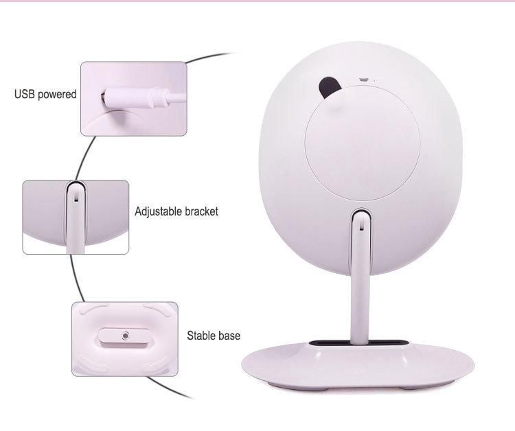 Desktop Body Sensor LED 5X Magnifies Girl Ladies Mirror Vanity