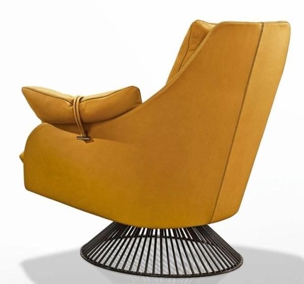 High Quality Hotel Lobby Furniture Leather Lounge Gloss Waiting Chair