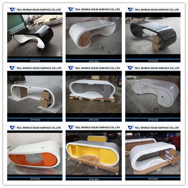 Luxury Office Furniture Executive Curved Guangdong Marble Corner Modern Computer Desk