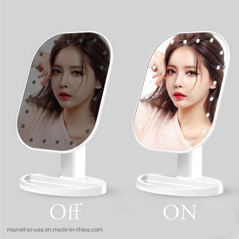 20 LED Touch Dimmer Switch Screen Tabletop Cosmetic Makeup Mirror