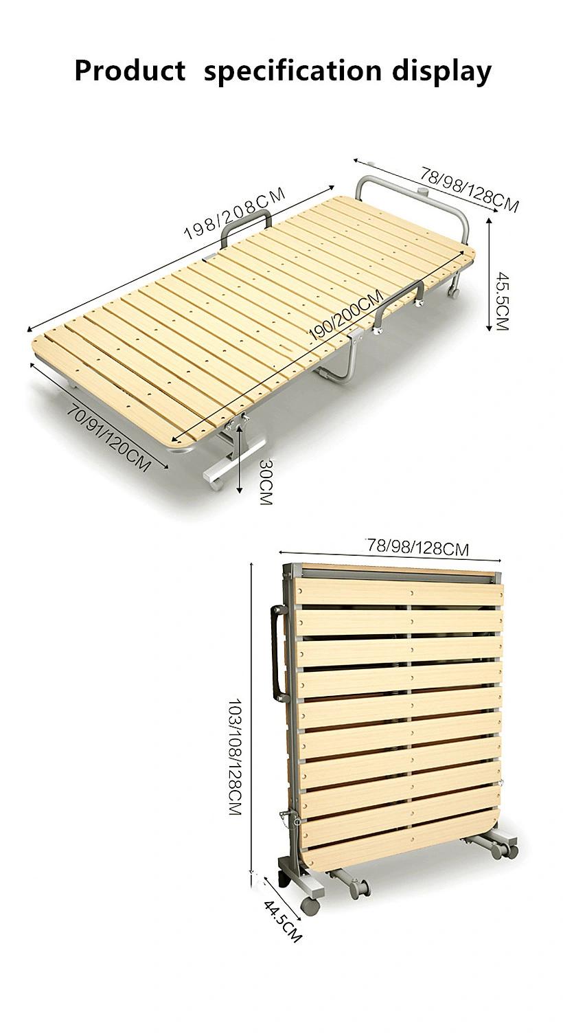 Solid Wood Folding Bed Lunch Break Furniture in Office 0212