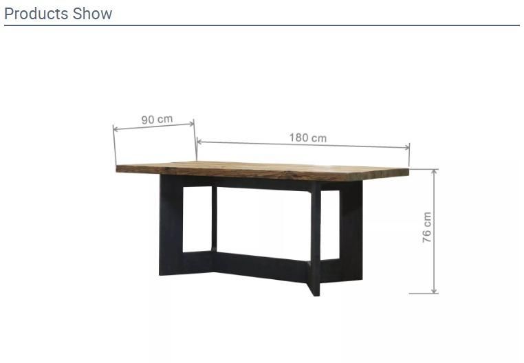 Furniture Modern Furniture Wood Cabinet Home Furniture Wooden Furniture Wood Hot Selling Dining Room Homemade Black Leg Dining Table