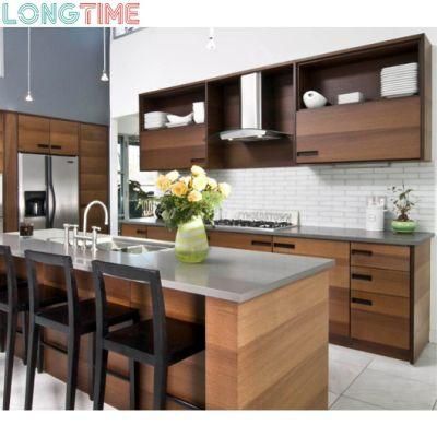 Customized Wood Color Melamine MDF Modular Design Kitchen Cabinet