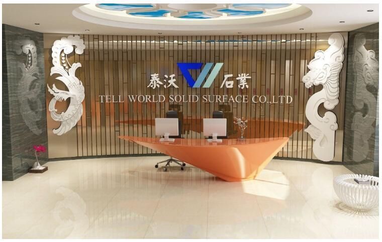 Customized Corian Acrylic Solid Surface LED Lighting Bar Counter