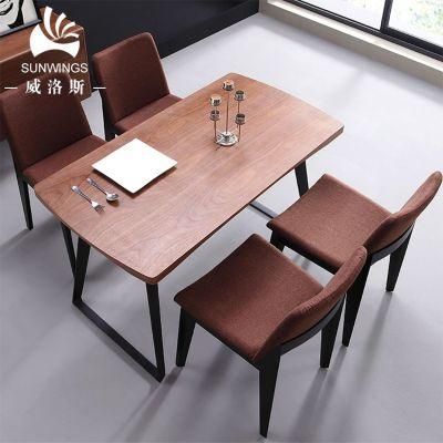 Iron Leg Veneer Top Dining Table / Writing Table Less M. O. Q.