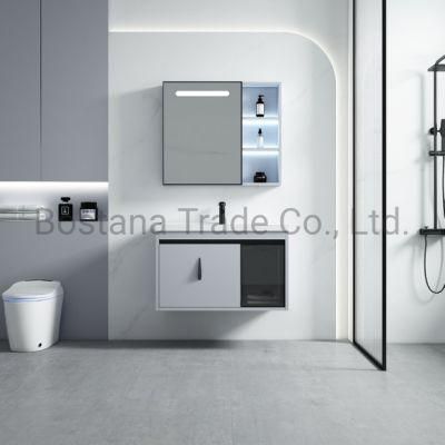 Detachable Wall Mountained Combination Bathroom Cabinet with Basin and Mirror