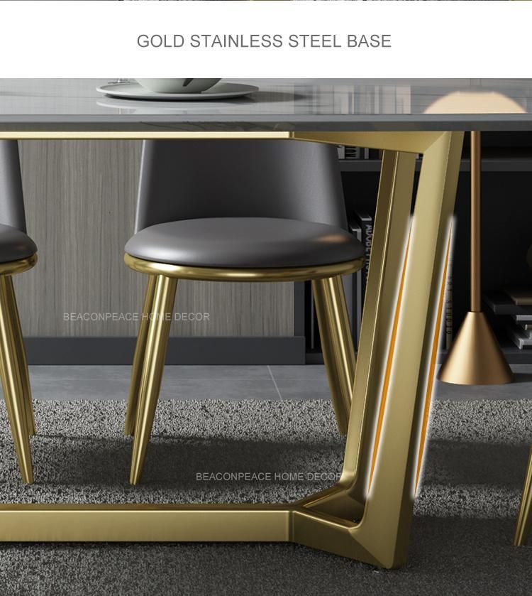 Modern Large Granite Artificial Marble Dining Table
