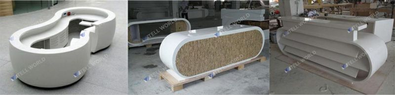 Modern Tropical I Shaped Bar Counter