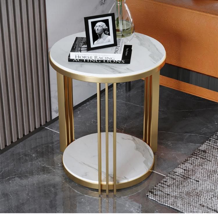 Hot Selling Furniture Stainless Steel Marble Sintered Stone Coffee Table