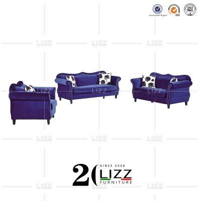European Royal Luxury Home/Office/Hotel Sofa Set Furniture Modern Sectional Fabric 2 Seater Couch Sofa
