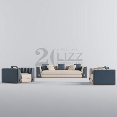 Modular Modern Living Room Sofa Furniture Set European Luxury Design Italian PU Leather Corner Sofa