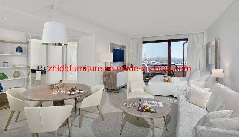 Modern Wooden Villa Apartment Home Hotel Furniture Living Room Bedroom Set Double King Size Bed