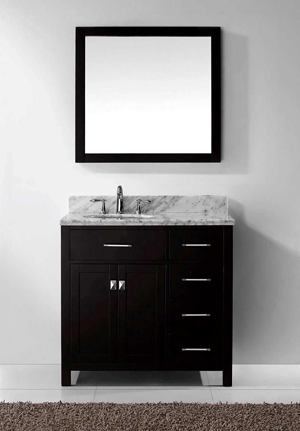 Factory Supply Hot Sale Set Furniture Solid Wood One Piece Bathroom Sinks Handmade Hangzhou PVC Bathroom Cabinet