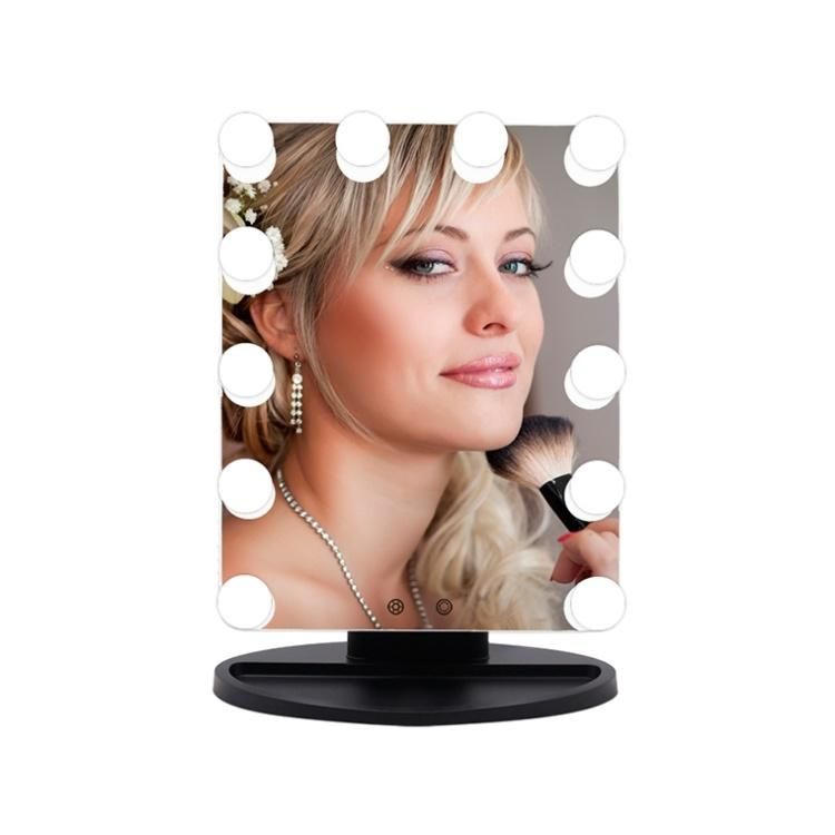 LED Illuminated Vanity Makeup Mirror with Lights Dimmer Colors