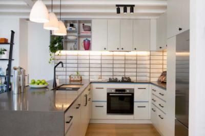 Cabinet Making U-Shaped High Quality Factory Customized Angled Corner Sink Kitchen Cabinets Guangzhou